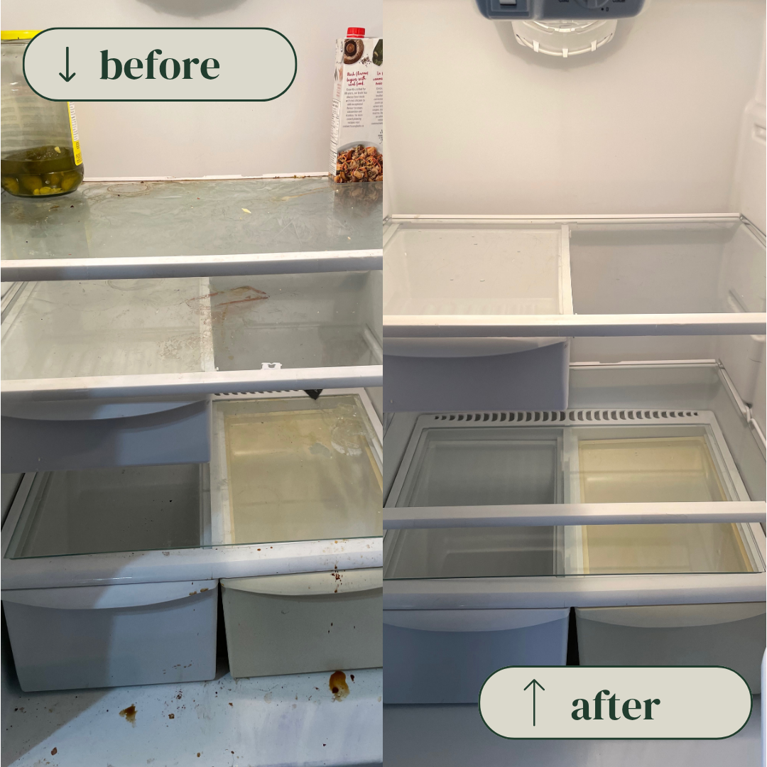 Toilet before and after cleaning