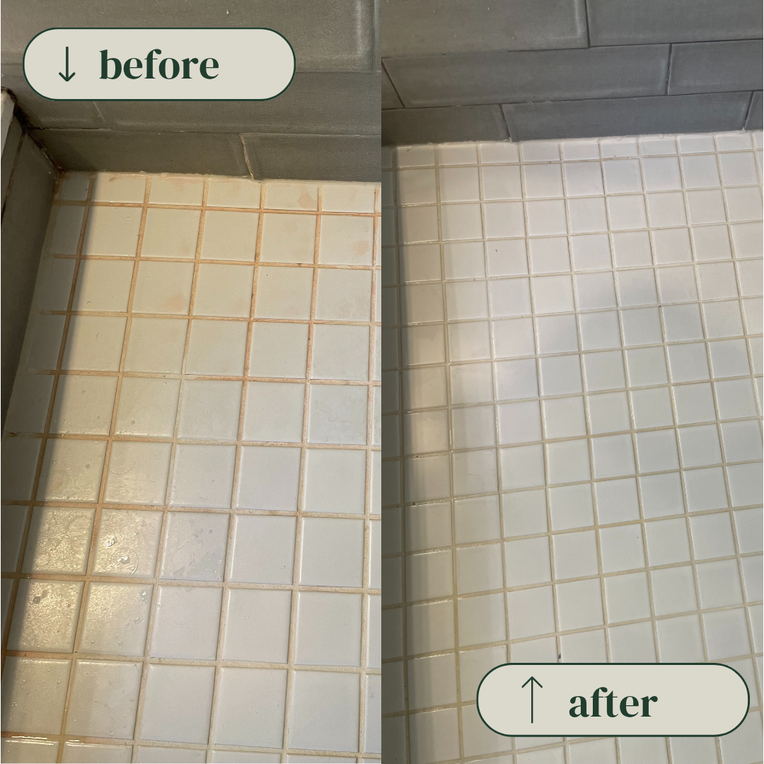 Oven before and after cleaning